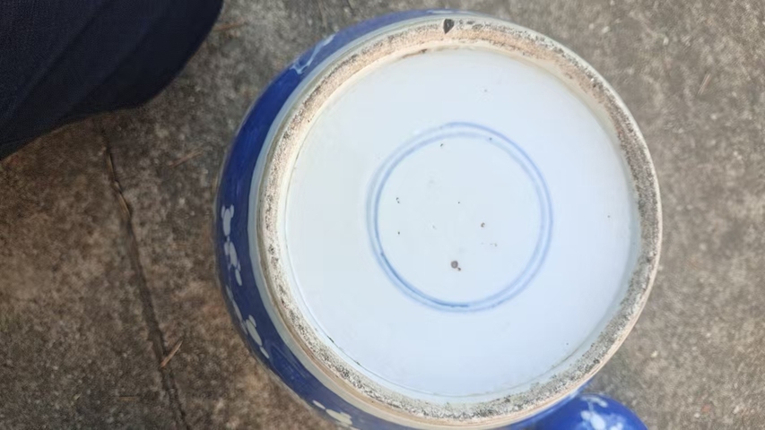 古玩陶瓷青花冰梅圖蓋罐真品鑒賞圖