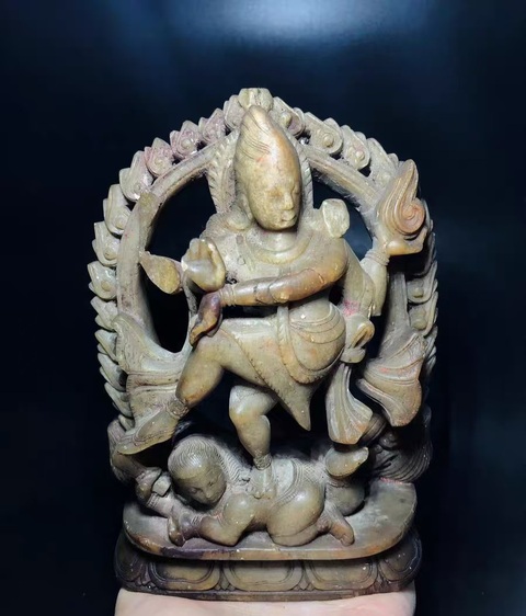 古玩玉器青田石雕造像真品鑒賞圖