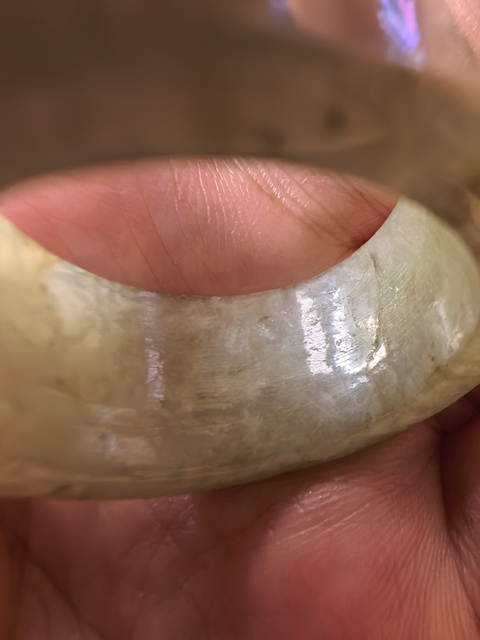 古玩玉器翡翠環真品鑒賞圖