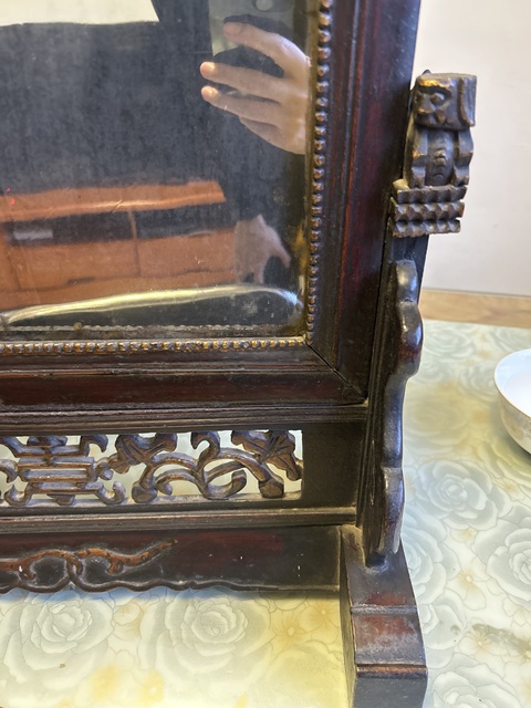 古玩雜項鏡屏真品鑒賞圖