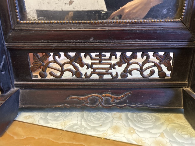 古玩雜項鏡屏真品鑒賞圖