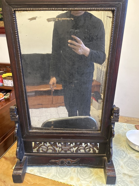 古玩雜項鏡屏真品鑒賞圖