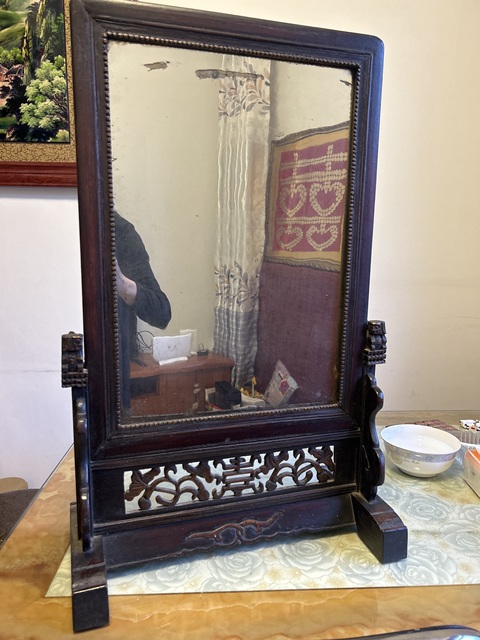 古玩雜項鏡屏真品鑒賞圖