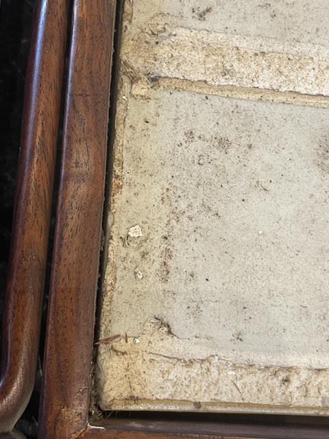 古玩陶瓷樓臺亭閣山水紋青花瓷板畫真品鑒賞圖