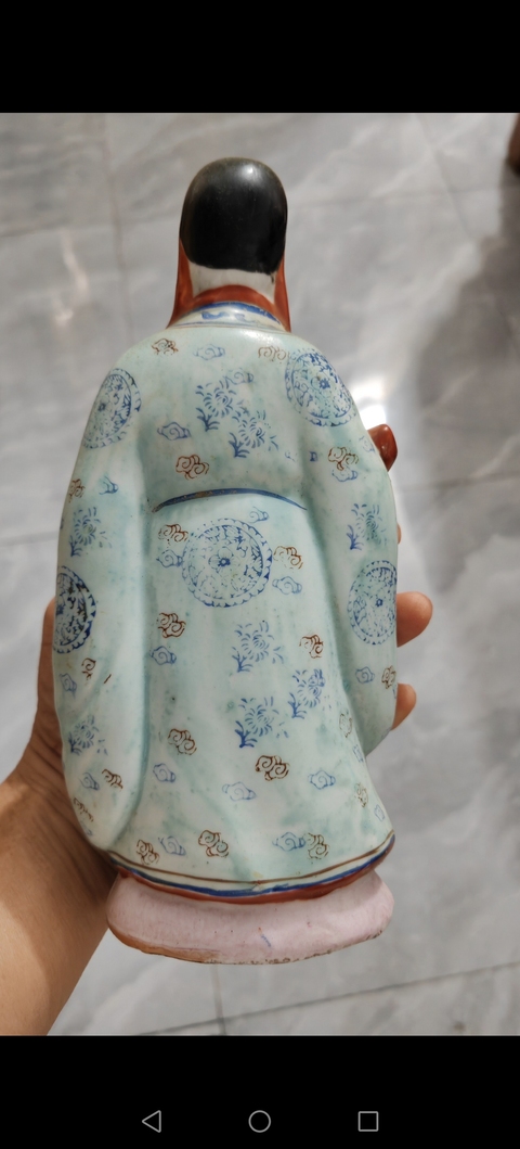 古玩陶瓷粉彩花卉瓷雕塑像真品鑒賞圖