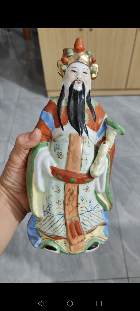 古玩陶瓷粉彩花卉瓷雕塑像真品鑒賞圖