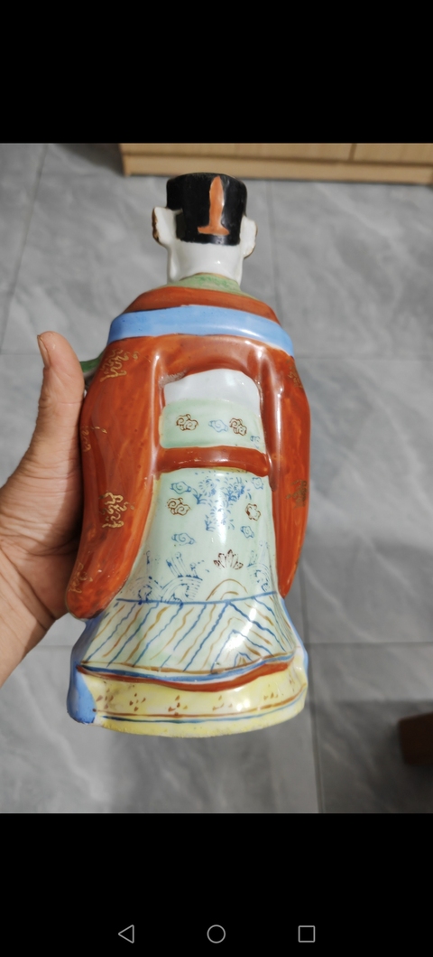 古玩陶瓷粉彩花卉瓷雕塑像真品鑒賞圖