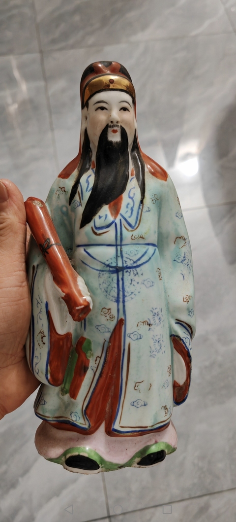 古玩陶瓷粉彩花卉瓷雕塑像真品鑒賞圖