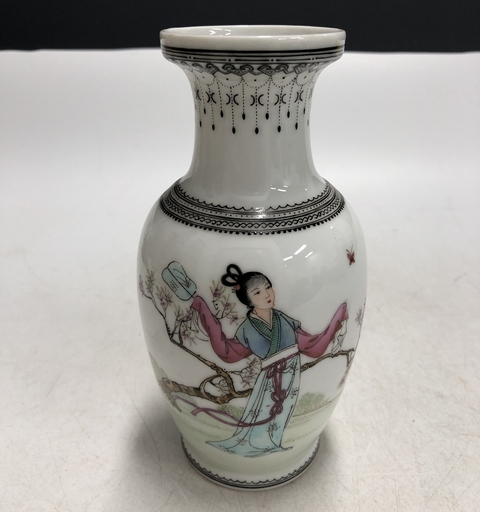 古玩陶瓷創匯·粉彩仕女紋瓶拍賣，當前價格2369元