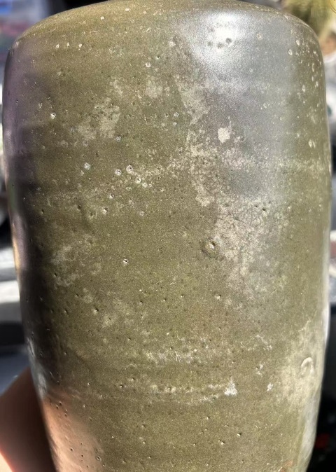 古玩陶瓷褐釉瓶真品鑒賞圖