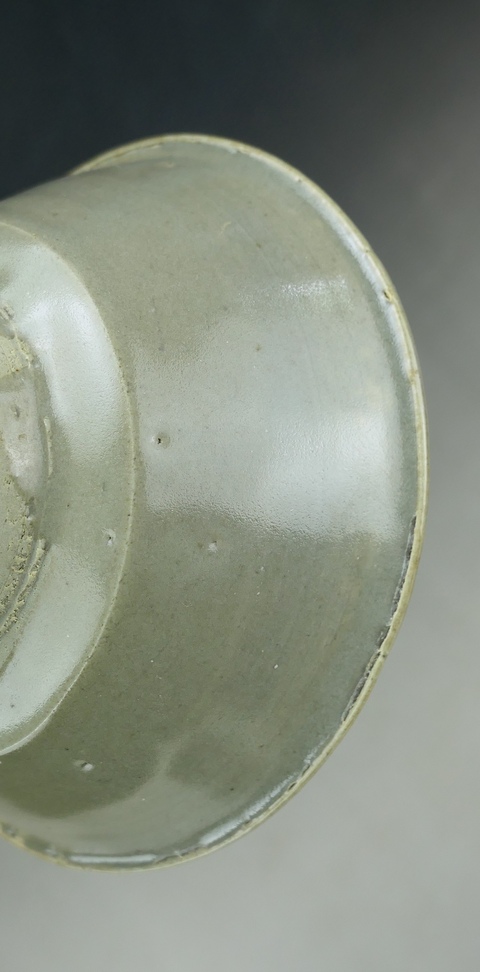 古玩陶瓷龍泉青瓷唇口碗真品鑒賞圖