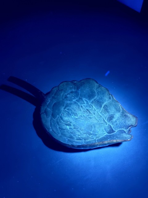 古玩陶瓷松石綠釉秋操杯真品鑒賞圖