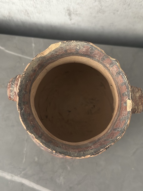 古玩陶瓷馬家窯文化·馬廠類型雙耳罐拍賣，當(dāng)前價格594元