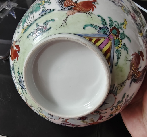 古玩陶瓷清 乾隆清花粉柴花鳥紋瓷板拍賣，當前價格868元