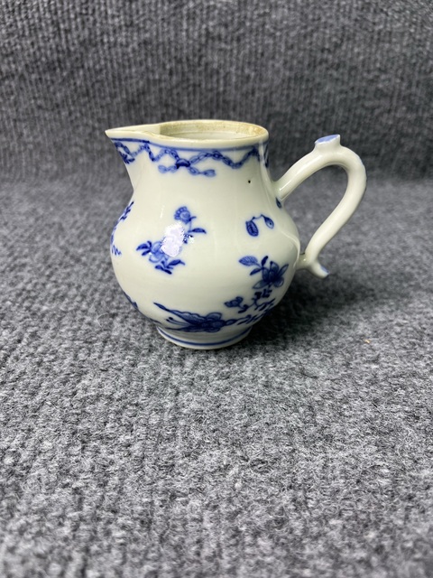 古玩陶瓷青花花卉紋奶壺拍賣，當前價格1388元