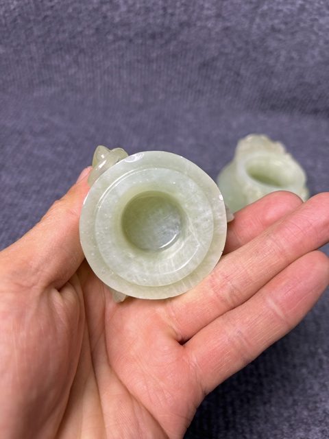 古玩雜項岫玉三足熏香爐拍賣，當前價格688元