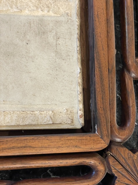 古玩陶瓷民國 青花山水人物紋瓷板真品鑒賞圖