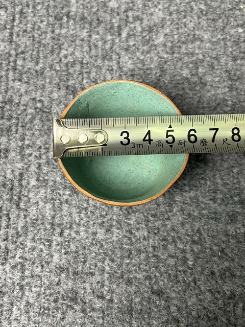 古玩陶瓷石泉竹爐紫砂掛釉杯真品鑒賞圖