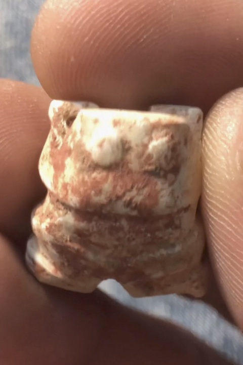 古玩玉器仿古做舊蛙型件真品鑒賞圖