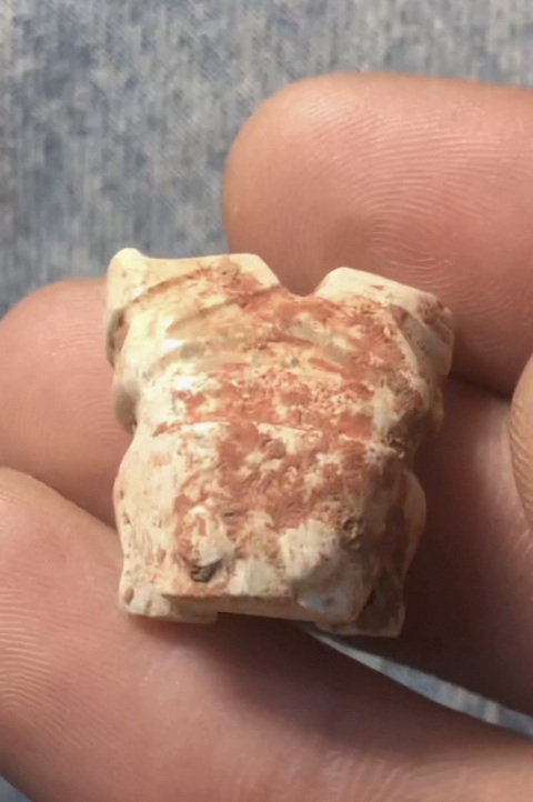 古玩玉器仿古做舊蛙型件真品鑒賞圖