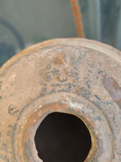 古玩陶瓷漢綠釉三足獸面香碟（早期陶質爐類真品鑒賞圖