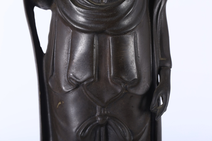 古玩銅器銅觀音像真品鑒賞圖