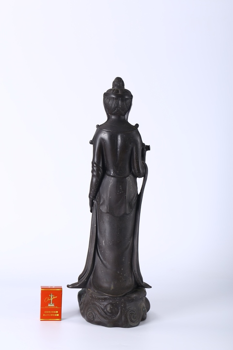 古玩銅器銅觀音像真品鑒賞圖