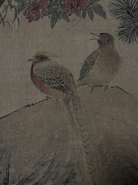 古玩字畫江寒汀款花鳥真品鑒賞圖