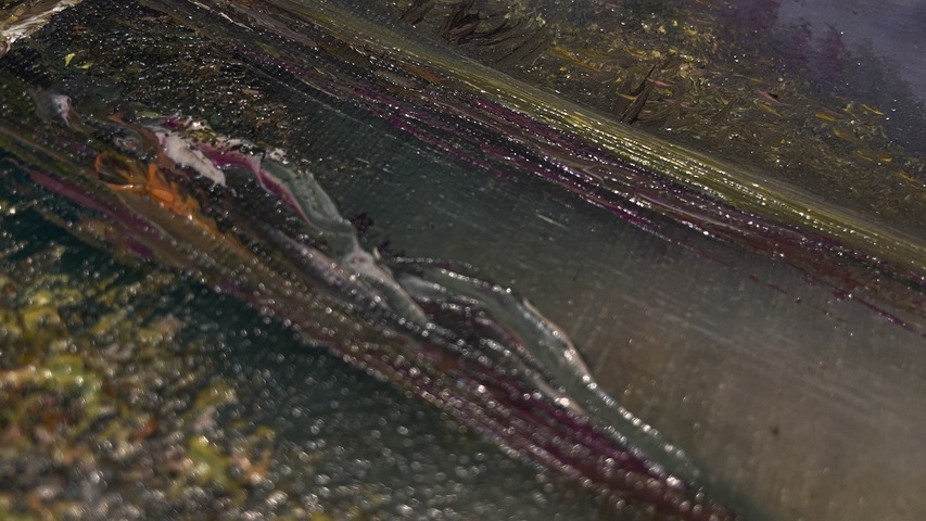 古玩字畫老油畫風景真品鑒賞圖