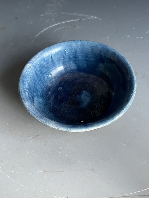 古玩陶瓷鞏縣窯鈷藍釉碗真品鑒賞圖