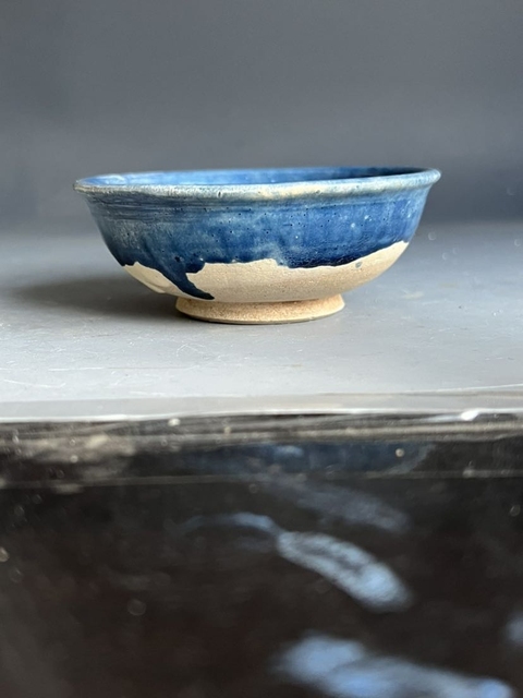 古玩陶瓷鞏縣窯鈷藍釉碗真品鑒賞圖