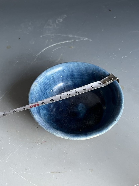 古玩陶瓷鞏縣窯鈷藍釉碗真品鑒賞圖