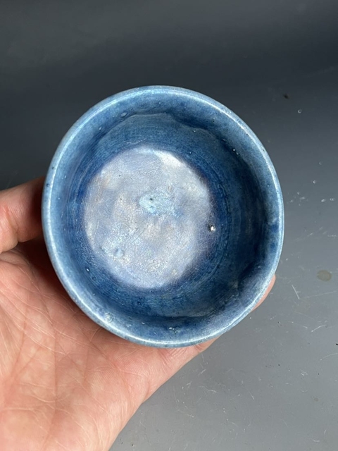 古玩陶瓷鞏縣窯鈷藍釉碗真品鑒賞圖