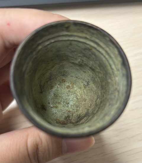 古玩銅器西亞銅杯真品鑒賞圖