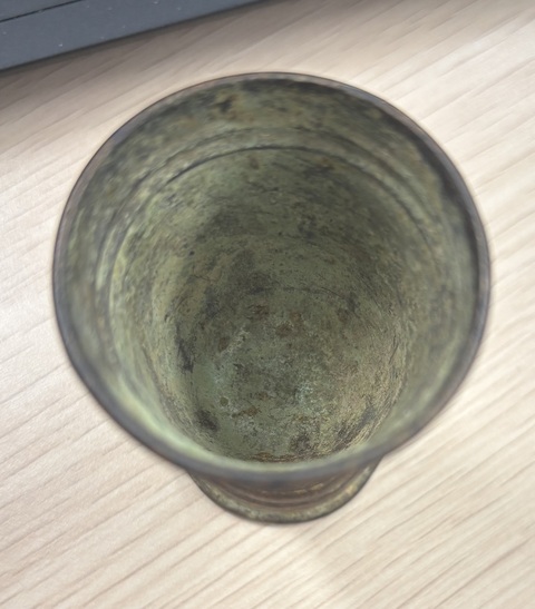 古玩銅器西亞銅杯真品鑒賞圖