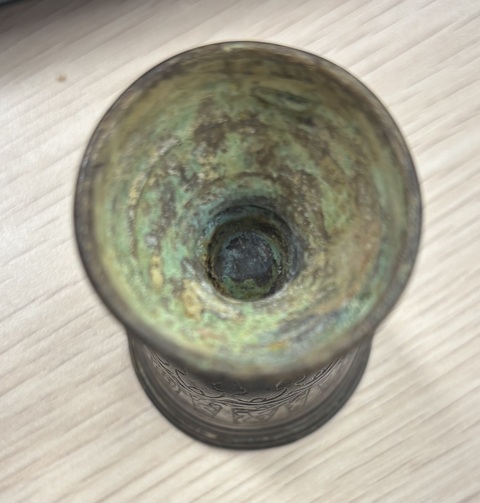 古玩銅器西亞銅杯真品鑒賞圖