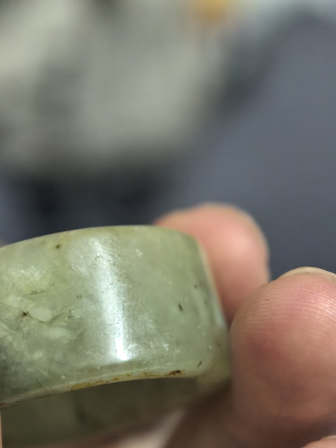 古玩玉器翡翠環真品鑒賞圖