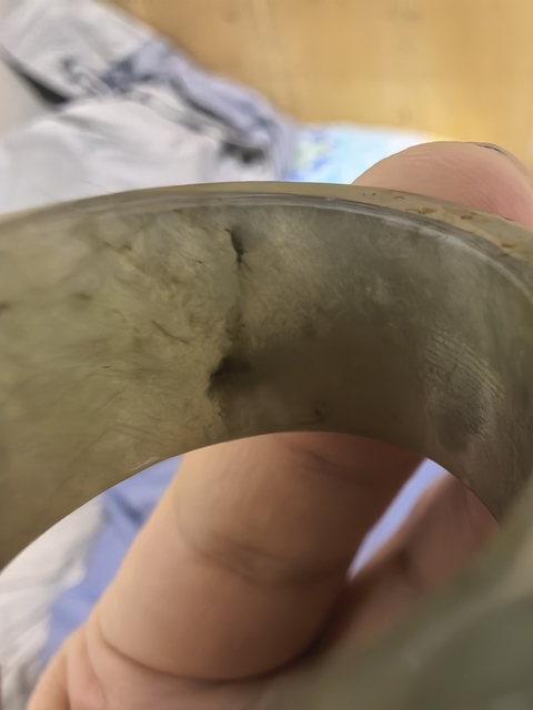 古玩玉器翡翠環真品鑒賞圖