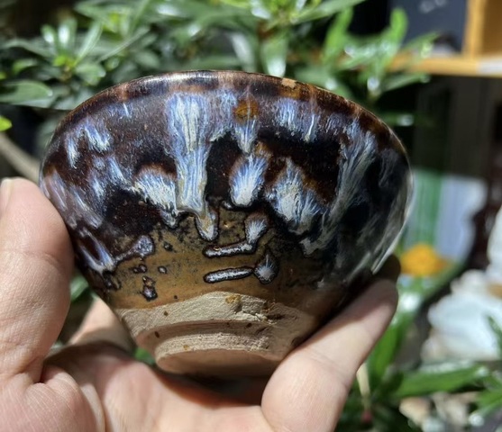 古玩陶瓷吉州窯窯變釉盞真品鑒賞圖