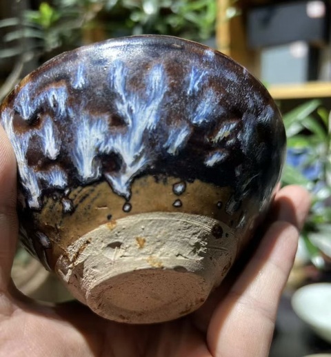 古玩陶瓷吉州窯窯變釉盞真品鑒賞圖