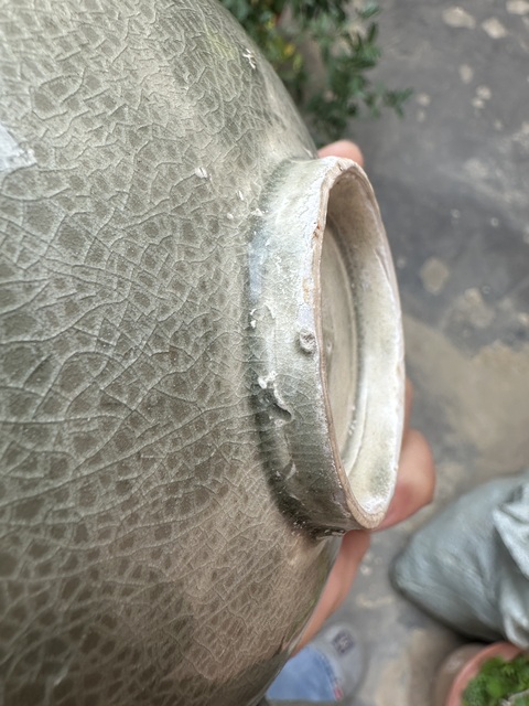 古玩陶瓷青釉印花碗真品鑒賞圖