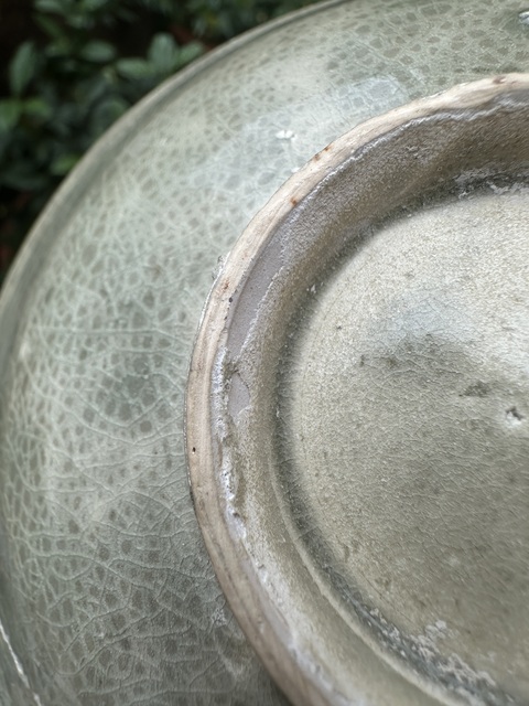 古玩陶瓷青釉印花碗真品鑒賞圖