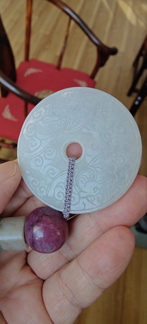 古玩玉器清代玉璧真品鑒賞圖