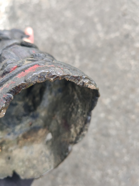 古玩銅器獅吼觀音真品鑒賞圖