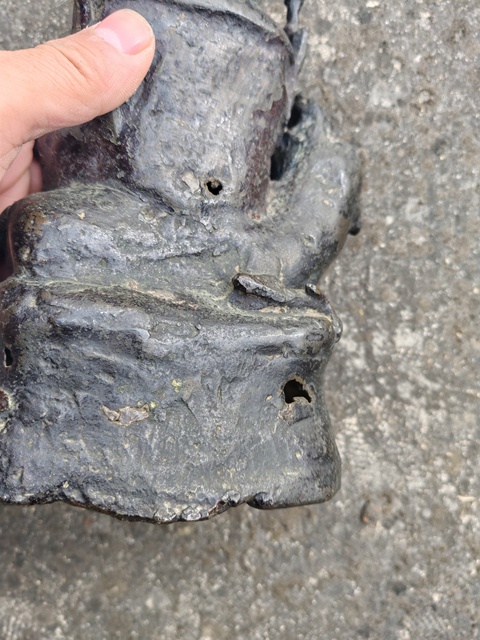 古玩銅器獅吼觀音真品鑒賞圖