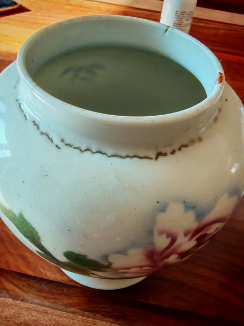 古玩陶瓷花卉紋將軍罐真品鑒賞圖