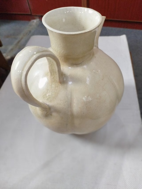 古玩陶瓷青白釉瓜楞執壺真品鑒賞圖