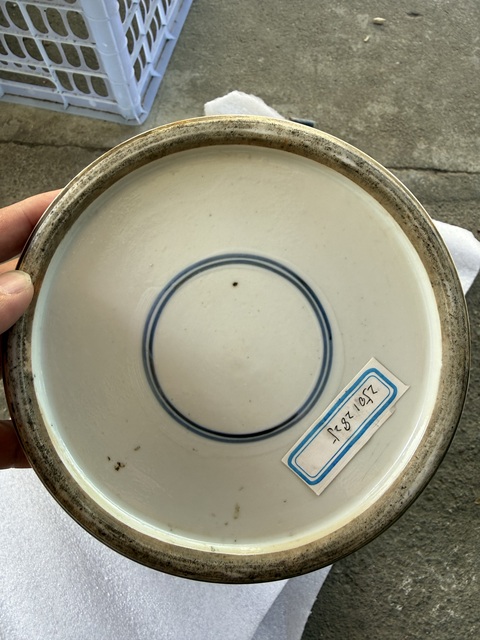 古玩陶瓷五彩花鳥紋將軍罐真品鑒賞圖