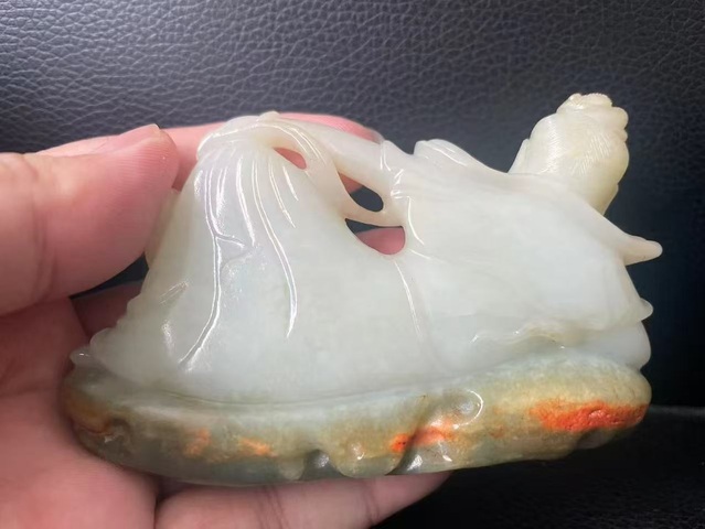 古玩玉器和田玉雕“觀音擺件”真品鑒賞圖