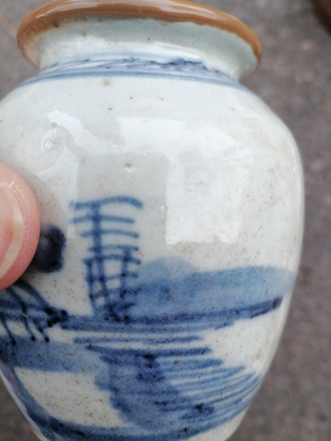 古玩陶瓷清中早?青花罐拍賣，當前價格450元